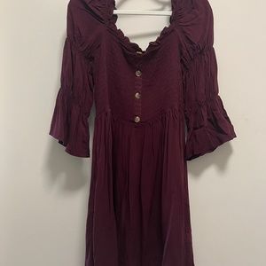 three quarter sleeve dress